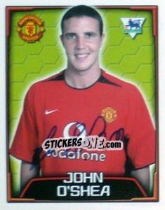 Sticker John O'Shea - Premier League Inglese 2003-2004 n. 395 - Merlin