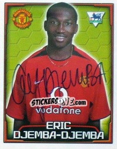 Figurina Eric Djemba-Djemba - Premier League Inglese 2003-2004 n. 398 - Merlin