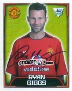 Figurina Ryan Giggs - Premier League Inglese 2003-2004 - Merlin