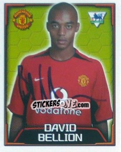 Sticker David Bellion - Premier League Inglese 2003-2004 n. 406 - Merlin