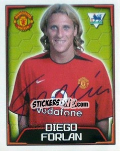 Sticker Diego Forlan - Premier League Inglese 2003-2004 n. 407 - Merlin