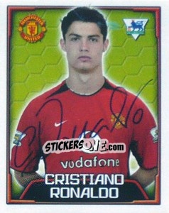 Sticker Cristiano Ronaldo - Premier League Inglese 2003-2004 n. 408 - Merlin