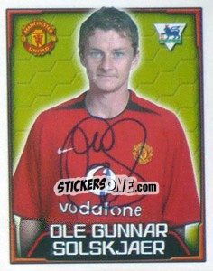 Sticker Ole Gunnar Solskjaer - Premier League Inglese 2003-2004 n. 409 - Merlin