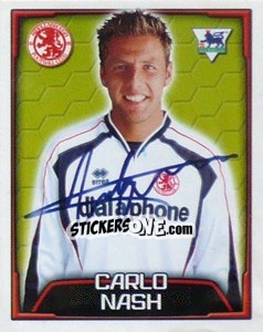 Sticker Carlo Nash - Premier League Inglese 2003-2004 - Merlin