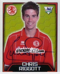 Sticker Chris Riggott - Premier League Inglese 2003-2004 n. 421 - Merlin