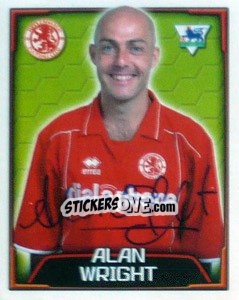 Sticker Alan Wright - Premier League Inglese 2003-2004 - Merlin