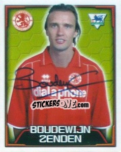 Sticker Boudewijn Zenden - Premier League Inglese 2003-2004 - Merlin
