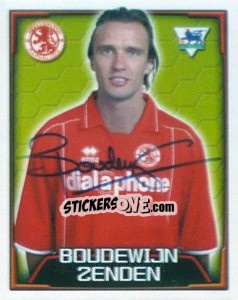 Sticker Boudewijn Zenden - Premier League Inglese 2003-2004 n. 426 - Merlin