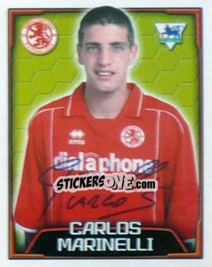 Figurina Carlos Marinelli - Premier League Inglese 2003-2004 - Merlin