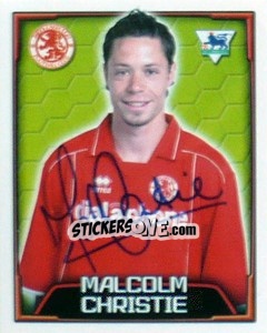 Sticker Malcolm Christie - Premier League Inglese 2003-2004 n. 434 - Merlin