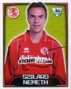 Cromo Szilard Nemeth - Premier League Inglese 2003-2004 - Merlin