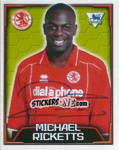 Sticker Michael Ricketts - Premier League Inglese 2003-2004 n. 438 - Merlin