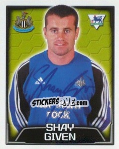 Sticker Shay Given - Premier League Inglese 2003-2004 - Merlin