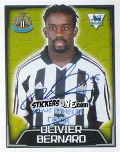 Figurina Olivier Bernard - Premier League Inglese 2003-2004 - Merlin