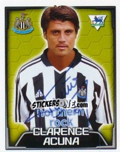 Figurina Clarence Acuna - Premier League Inglese 2003-2004 - Merlin