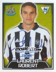 Figurina Laurent Robert - Premier League Inglese 2003-2004 - Merlin