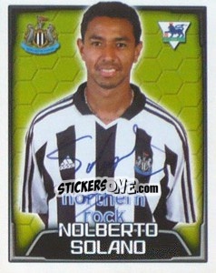 Cromo Nolberto Solano - Premier League Inglese 2003-2004 - Merlin