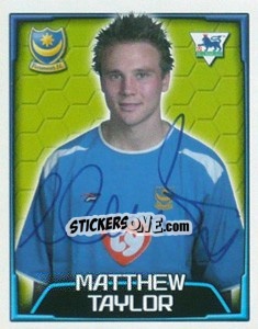 Figurina Matthew Taylor - Premier League Inglese 2003-2004 - Merlin