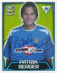 Cromo Patrik Berger - Premier League Inglese 2003-2004 - Merlin