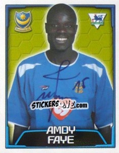 Figurina Amdy Faye - Premier League Inglese 2003-2004 - Merlin