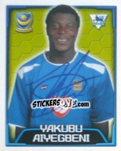 Figurina Yakubu Aiyegbeni - Premier League Inglese 2003-2004 - Merlin