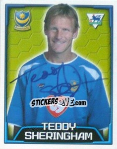 Figurina Teddy Sheringham - Premier League Inglese 2003-2004 - Merlin