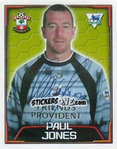 Sticker Paul Jones - Premier League Inglese 2003-2004 - Merlin
