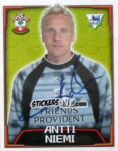 Figurina Antti Niemi - Premier League Inglese 2003-2004 - Merlin