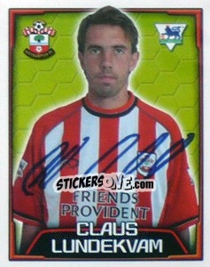Sticker Claus Lundekvam - Premier League Inglese 2003-2004 - Merlin