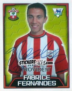 Cromo Fabrice Fernandes - Premier League Inglese 2003-2004 - Merlin