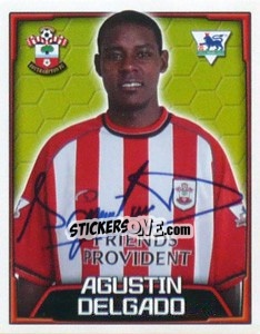 Sticker Agustin Delgado - Premier League Inglese 2003-2004 n. 519 - Merlin