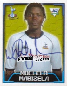 Cromo Mbelelo Mabizela - Premier League Inglese 2003-2004 - Merlin