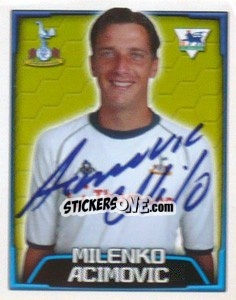 Cromo Milenko Acimovic - Premier League Inglese 2003-2004 - Merlin