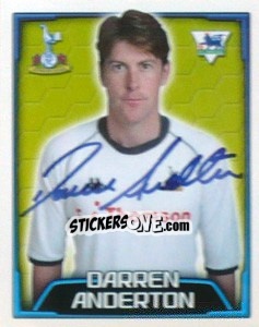Sticker Darren Anderton - Premier League Inglese 2003-2004 n. 538 - Merlin