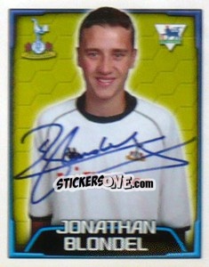 Cromo Jonathan Blondel - Premier League Inglese 2003-2004 - Merlin
