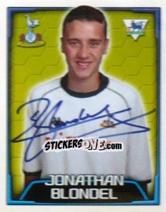 Sticker Jonathan Blondel - Premier League Inglese 2003-2004 n. 539 - Merlin