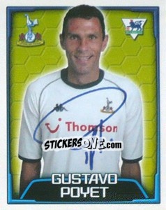Sticker Gustavo Poyet - Premier League Inglese 2003-2004 n. 543 - Merlin