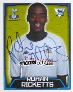 Figurina Rohan Ricketts - Premier League Inglese 2003-2004 - Merlin