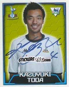 Cromo Kazuyuki Toda - Premier League Inglese 2003-2004 - Merlin