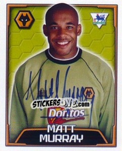 Figurina Matt Murray - Premier League Inglese 2003-2004 - Merlin