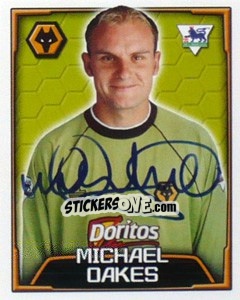 Sticker Michael Oakes - Premier League Inglese 2003-2004 n. 556 - Merlin