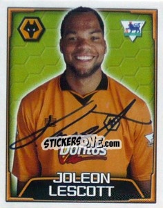 Sticker Joleon Lescott - Premier League Inglese 2003-2004 n. 560 - Merlin