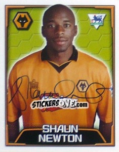 Cromo Shaun Newton - Premier League Inglese 2003-2004 - Merlin