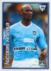 Cromo Nicolas Anelka (Manchester City) - Premier League Inglese 2003-2004 - Merlin