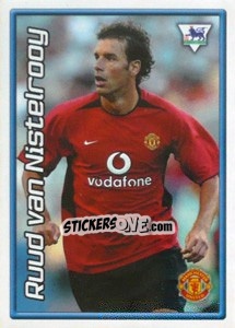 Cromo Ruud Van Nistelrooy (Manchester United) - Premier League Inglese 2003-2004 - Merlin