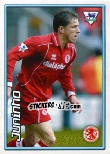 Sticker Juninho (Middlesbrough) - Premier League Inglese 2003-2004 n. Q4 - Merlin