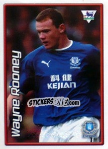 Sticker Wayne Rooney (Everton) - Premier League Inglese 2003-2004 n. Q5 - Merlin