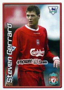 Cromo Steven Gerrard (Liverpool) - Premier League Inglese 2003-2004 - Merlin