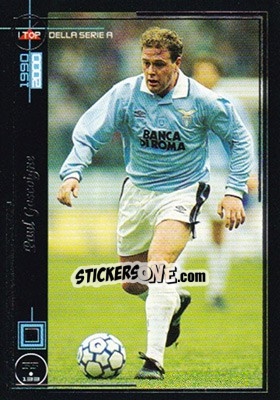 Sticker Paul Gascoigne - I Top Della Serie A 1990-2000 n. 55 - Panini