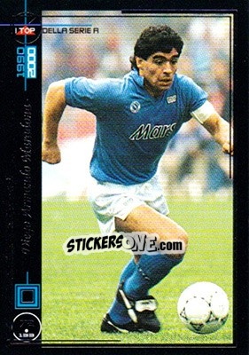 Sticker Diego Maradona - I Top Della Serie A 1990-2000 n. 72 - Panini